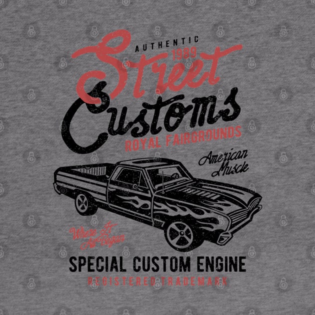 Street Customs: Vintage Classic Car Design by Jarecrow 